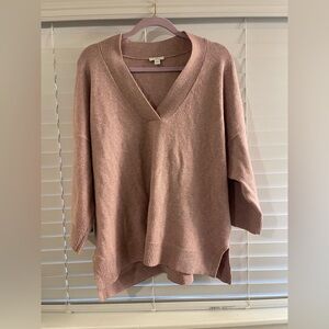 J. Jill V-Neck Sweater - Soft Rose